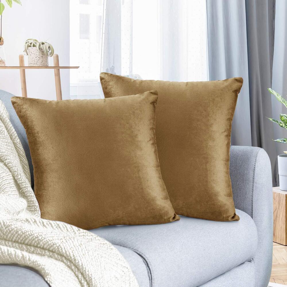 8221 Throw Pillow Covers, Cozy Velvet Decorative Pillow Cases 24 x 24